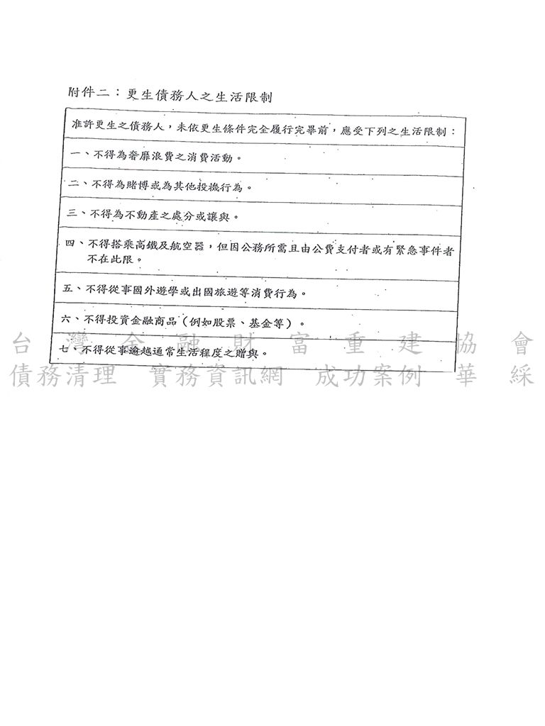 更生程序|更生條件|更生協商|台中地院債務更生成功，總債務754萬僅還款約65萬