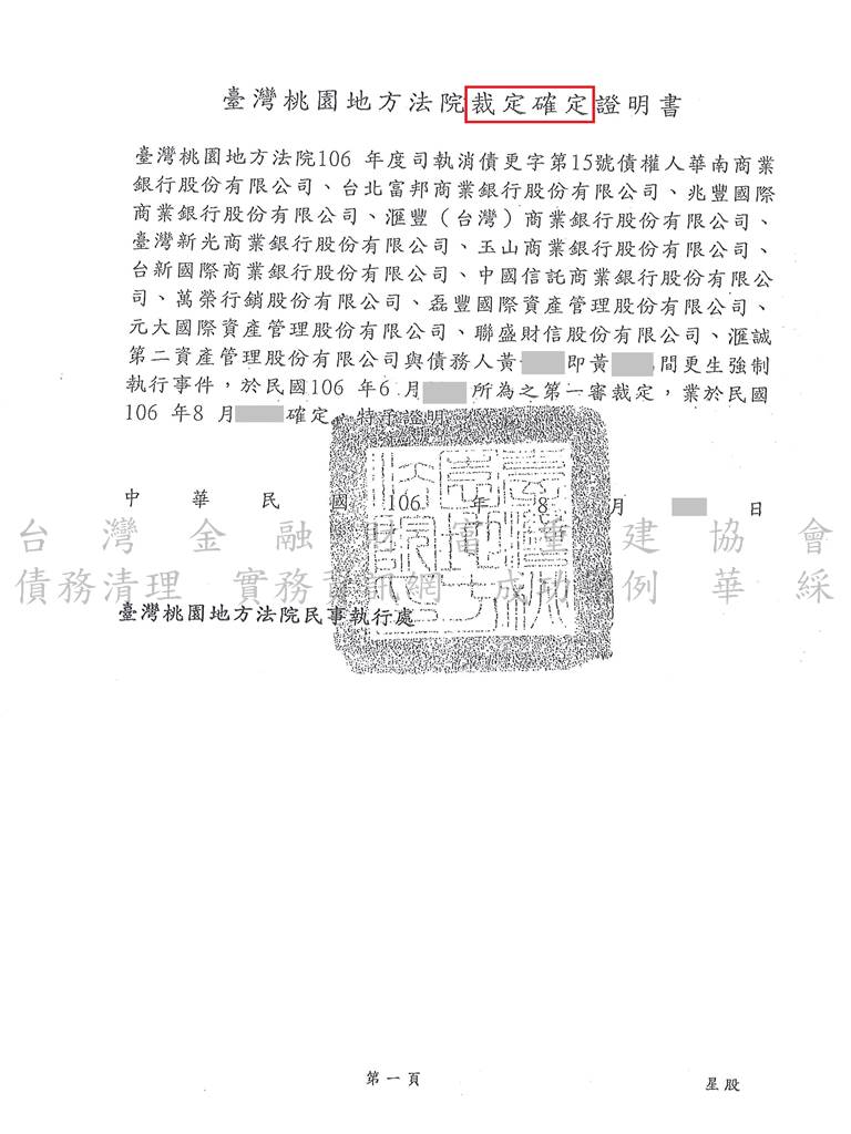 更生程序|更生條件|更生協商|桃園地院卡債更生成功，總債務約254萬僅還約25萬