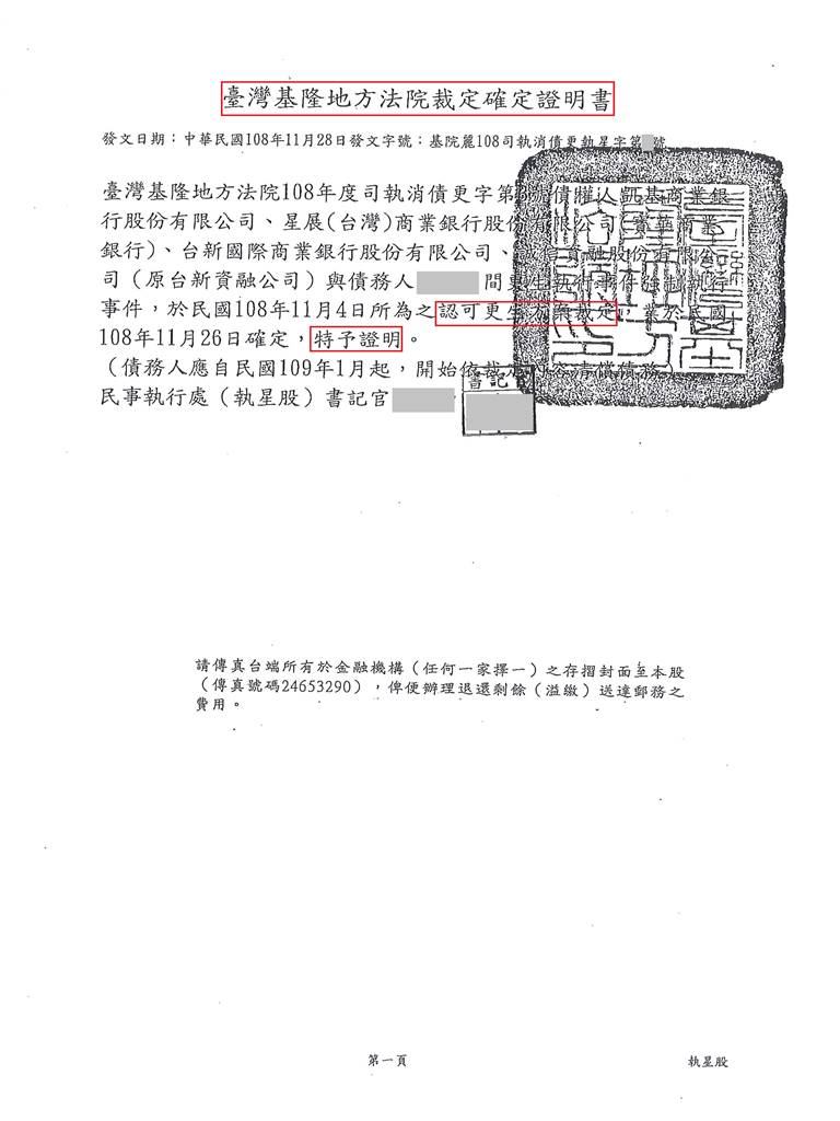 更生免費諮詢|更生協商|卡債更生|基隆地院債務更生成功核准，總債務約928萬，僅償還約57萬