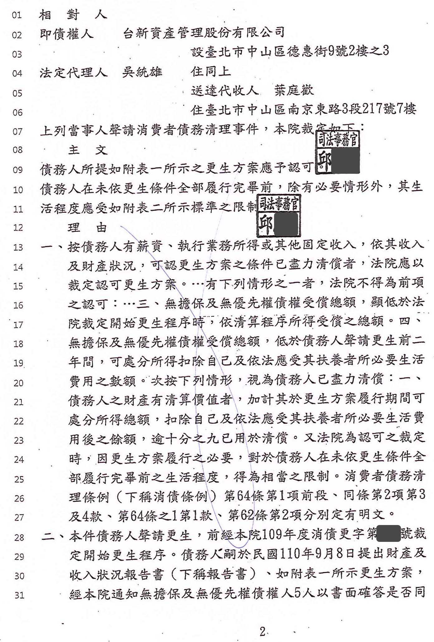 卡債更生|更生免費諮詢|更生協商|彰化地院債務更生成功核准，總債務約436萬，僅償還約57萬